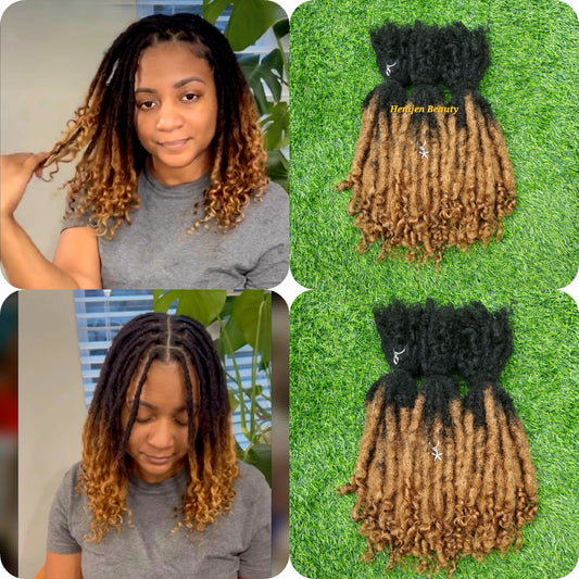 Ombre Brown Reign Loc Extensions